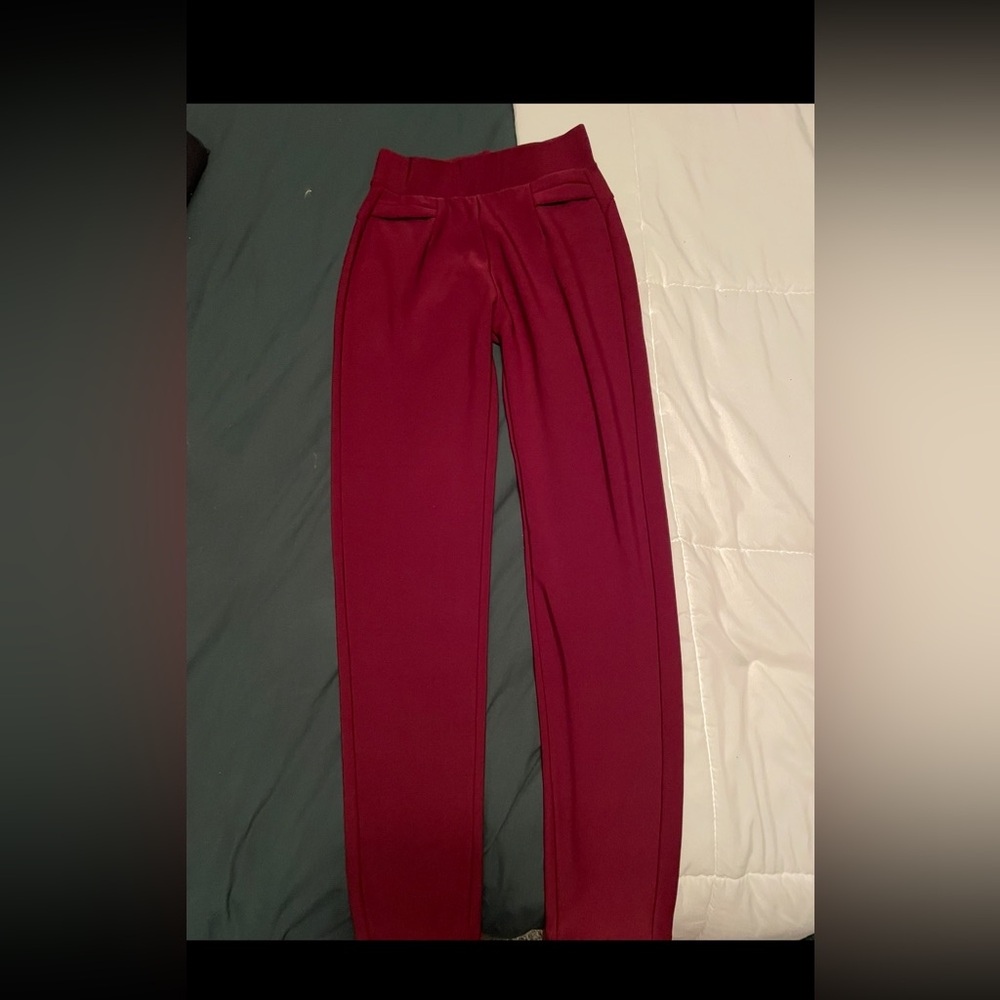 New Mix Red Straight Leg Pants
